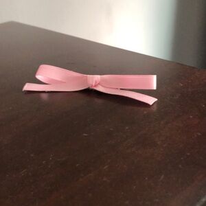 Pink Bow Clips
